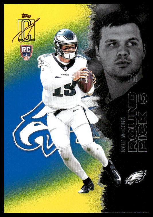 Kyle McCord 2025 Topps Signature Class #108 Blue & Yellow RC