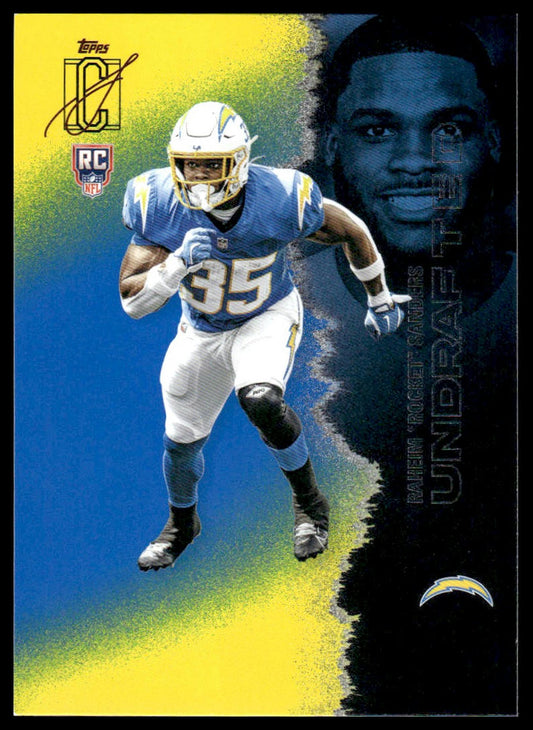 Raheim Sanders 2025 Topps Signature Class #189 Blue & Yellow RC