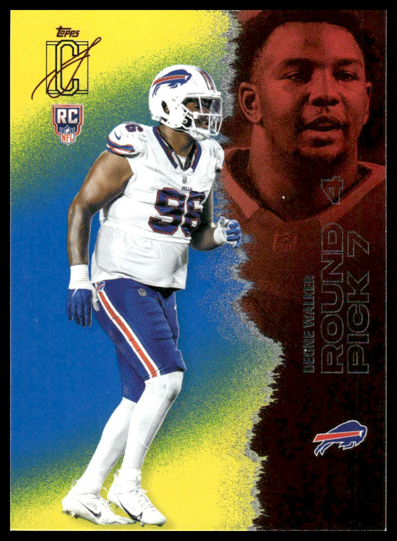 Deone Walker 2025 Topps Signature Class #205 Blue & Yellow RC