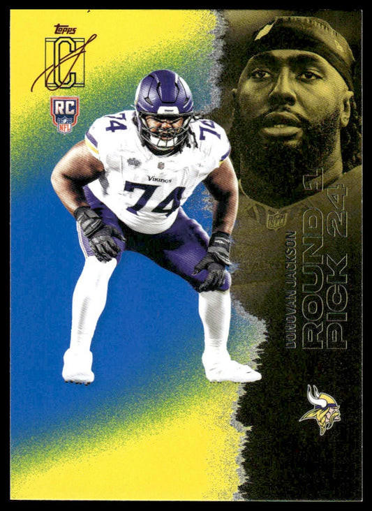 Donovan Jackson 2025 Topps Signature Class #241 Blue & Yellow RC