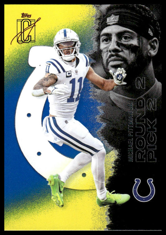Michael Pittman Jr. 2025 Topps Signature Class #24 Blue & Yellow
