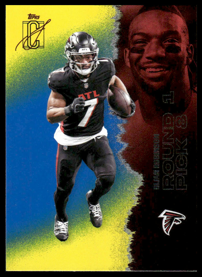 Bijan Robinson 2025 Topps Signature Class #4 Red & Black
