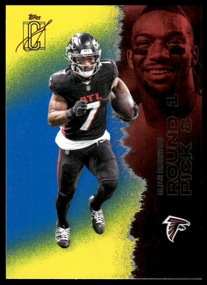 Bijan Robinson 2025 Topps Signature Class #4 Red & Black