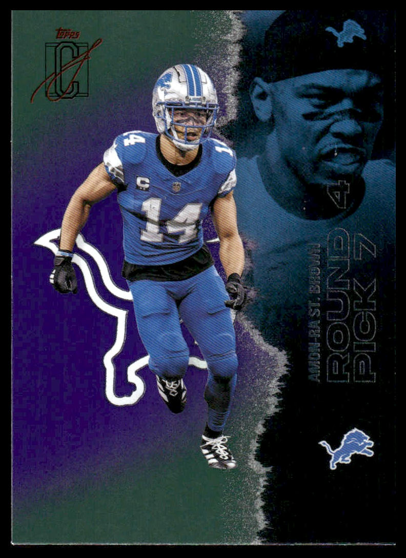 Amon-Ra St. Brown 2025 Topps Signature Class #19 Green & Purple