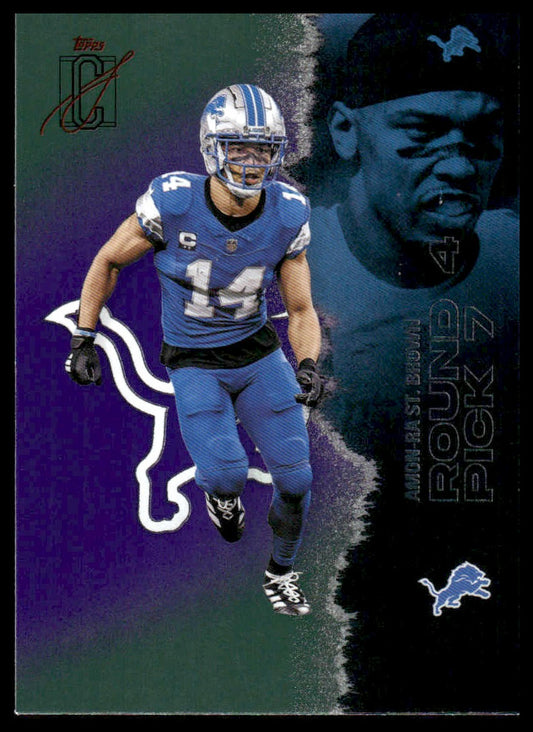 Amon-Ra St. Brown 2025 Topps Signature Class #19 Green & Purple