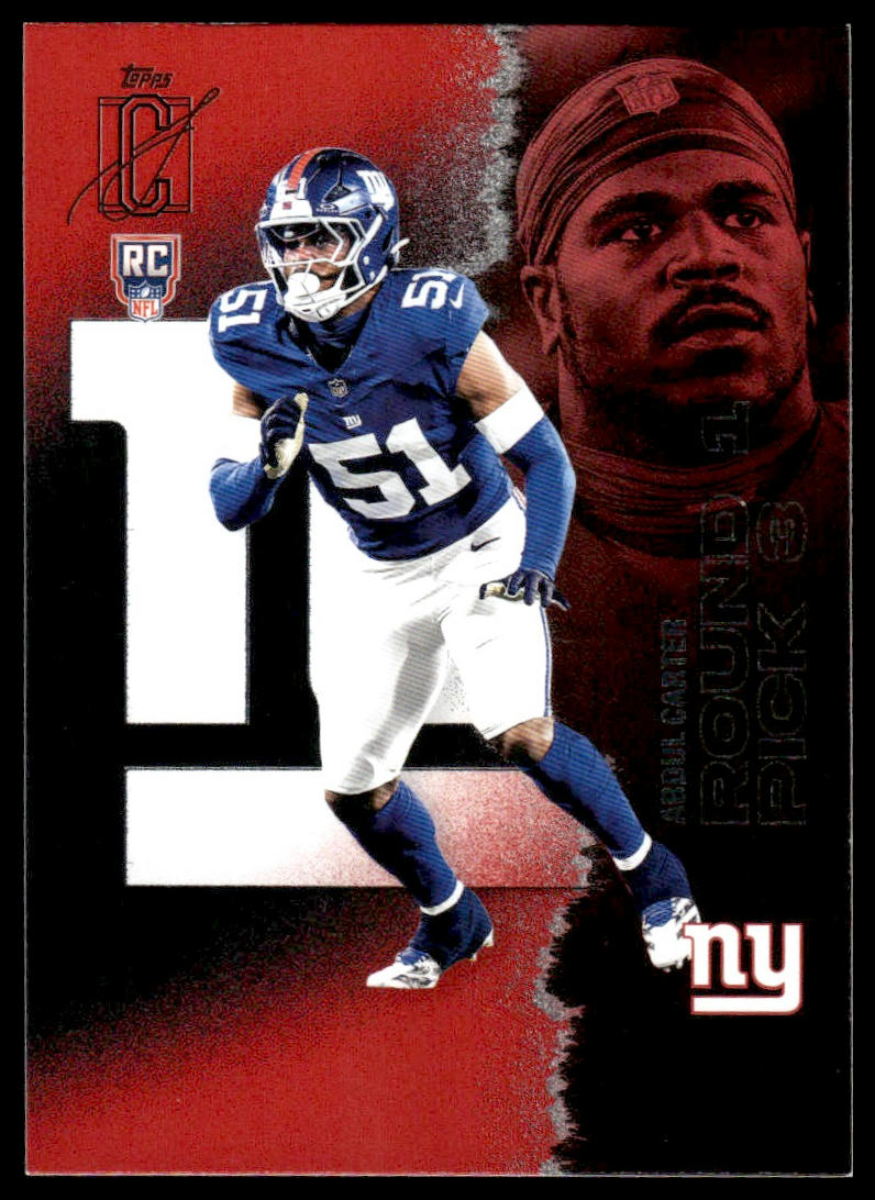 Abdul Carter 2025 Topps Signature Class #118 Red & Black RC