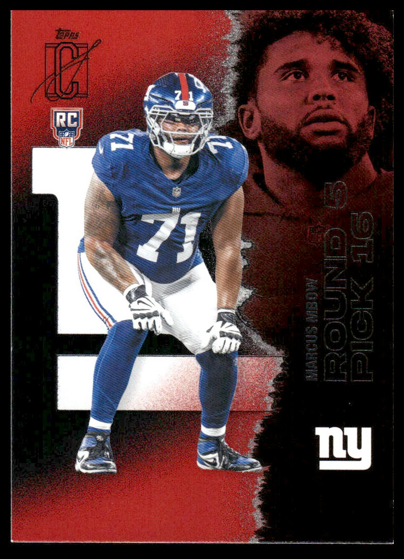 Marcus Mbow 2025 Topps Signature Class #244 Red & Black RC