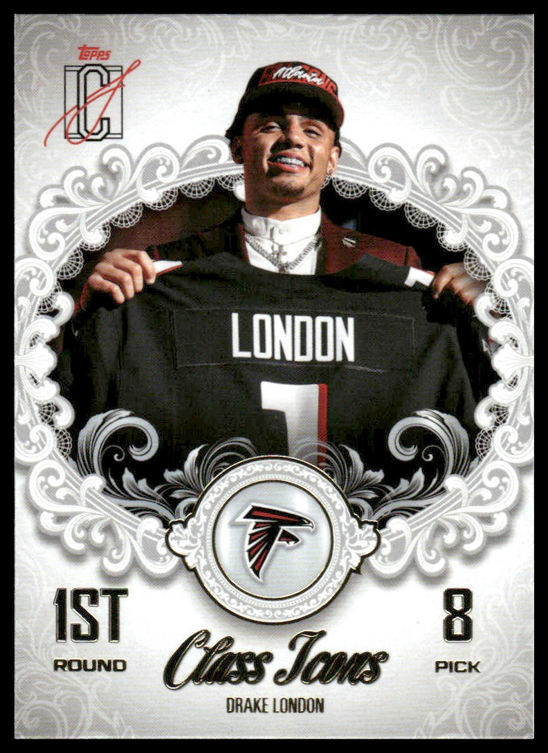 Drake London 2025 Topps Signature Class #CI-13 Class Icons