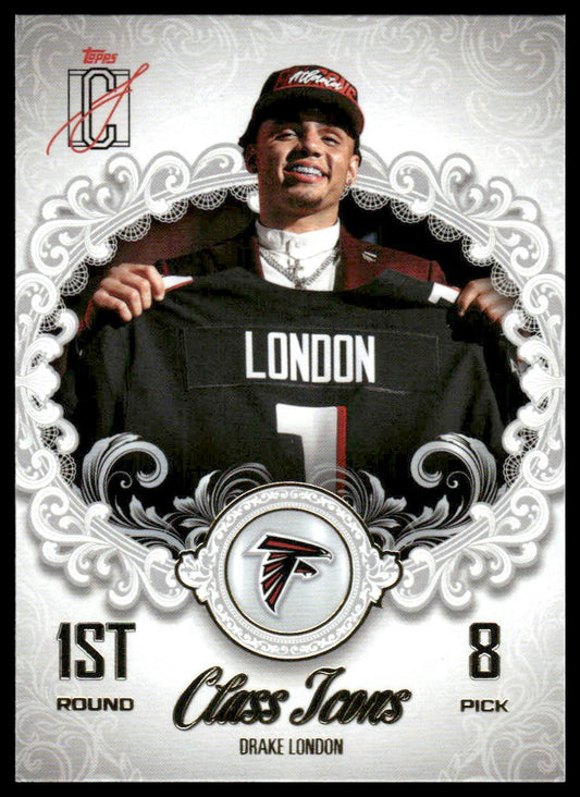 Drake London 2025 Topps Signature Class #CI-13 Class Icons