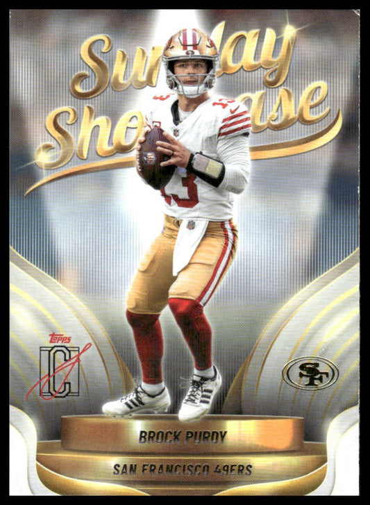 Brock Purdy 2025 Topps Signature Class #SS-13 Sunday Showcase