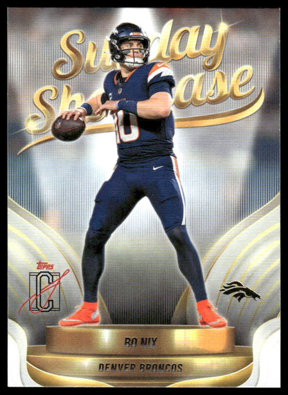 Bo Nix 2025 Topps Signature Class #SS-15 Sunday Showcase
