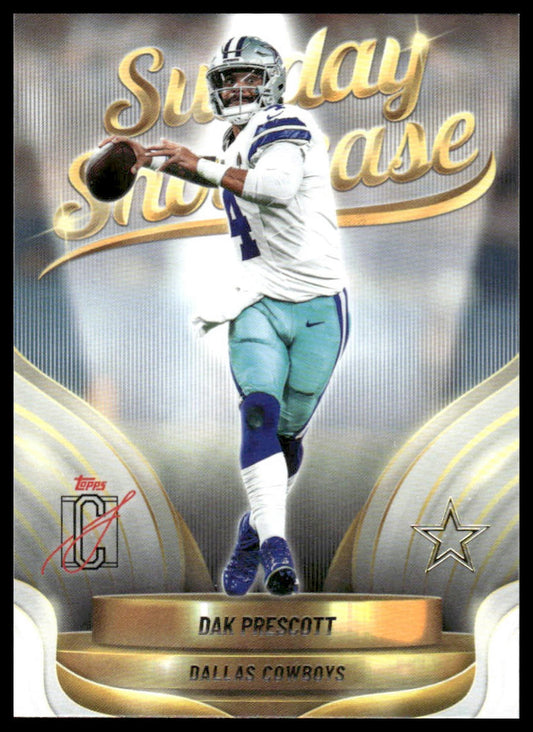 Dak Prescott 2025 Topps Signature Class #SS-16 Sunday Showcase