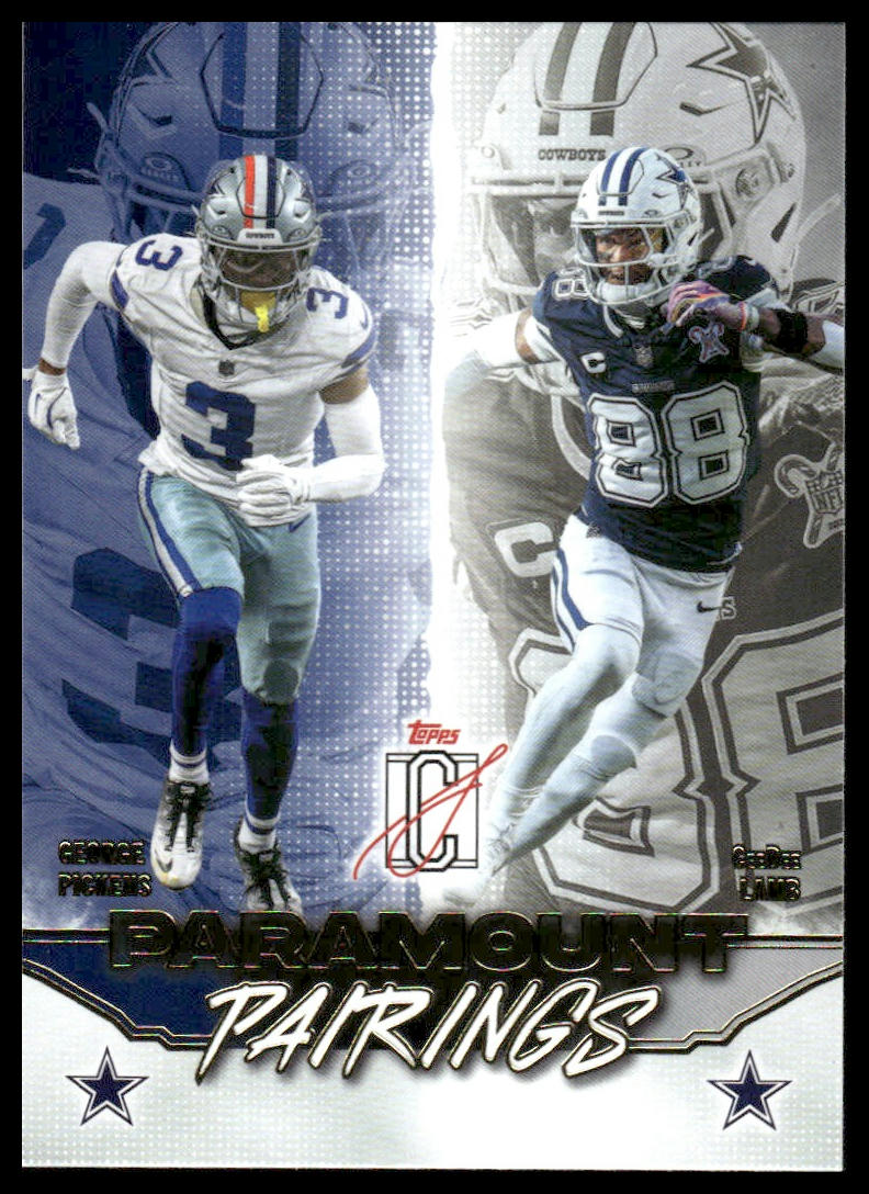 Lamb / Pickens 2025 Topps Signature Class #PP-13 Paramount Pairings