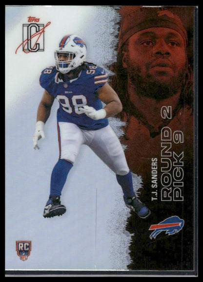 T.J. Sanders 2025 Topps Signature Class #218 Autographs RC AU