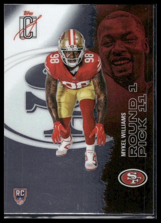 Mykel Williams 2025 Topps Signature Class #123 Green & Purple RC