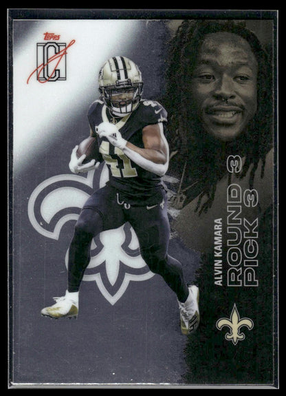 Alvin Kamara 2025 Topps Signature Class #90 Chrome
