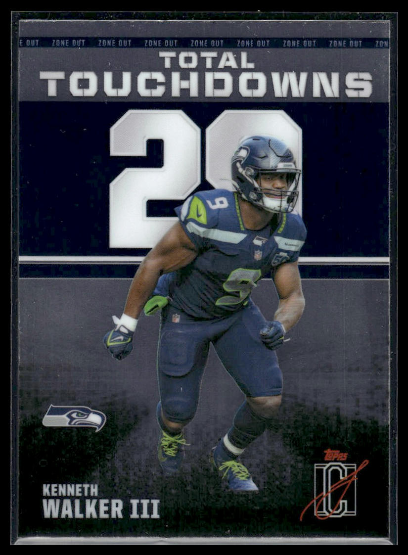 Kenneth Walker III 2025 Topps Signature Class #ZO-9 Zone Out
