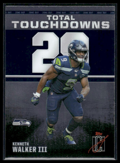 Kenneth Walker III 2025 Topps Signature Class #ZO-9 Zone Out