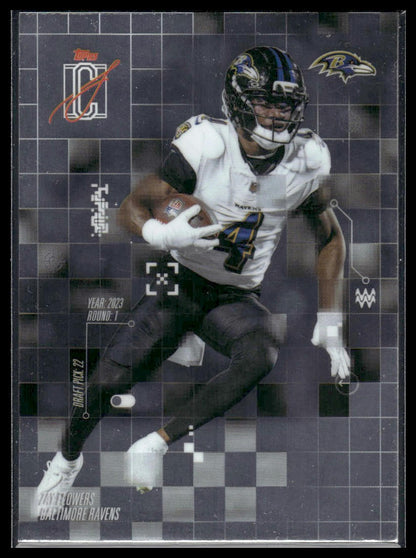 Zay Flowers 2025 Topps Signature Class #AI-3 After Image