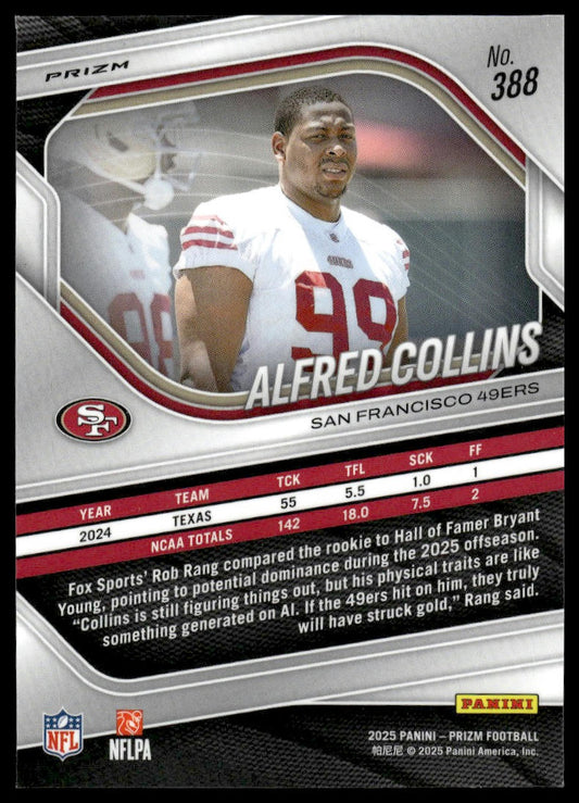Alfred Collins 2025 Panini Prizm #388 Purple