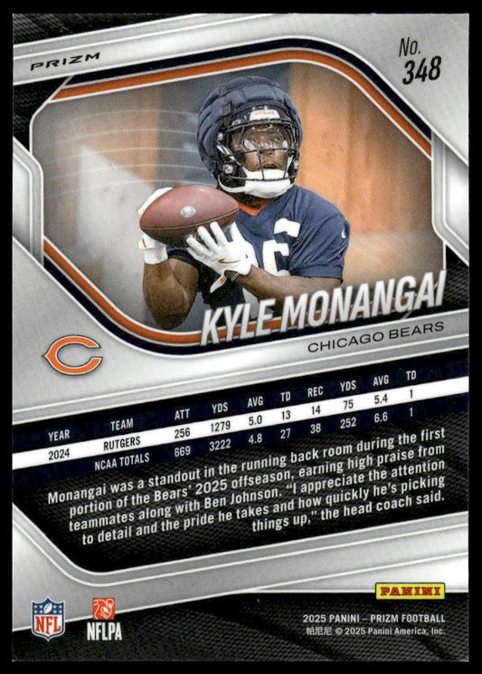Kyle Monangai 2025 Panini Prizm #348 Silver