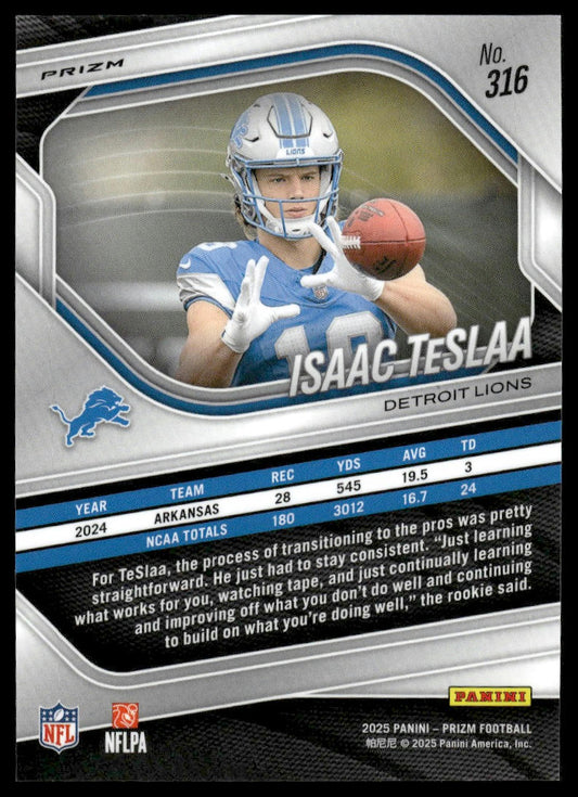 Isaac TeSlaa 2025 Panini Prizm #316 Pink