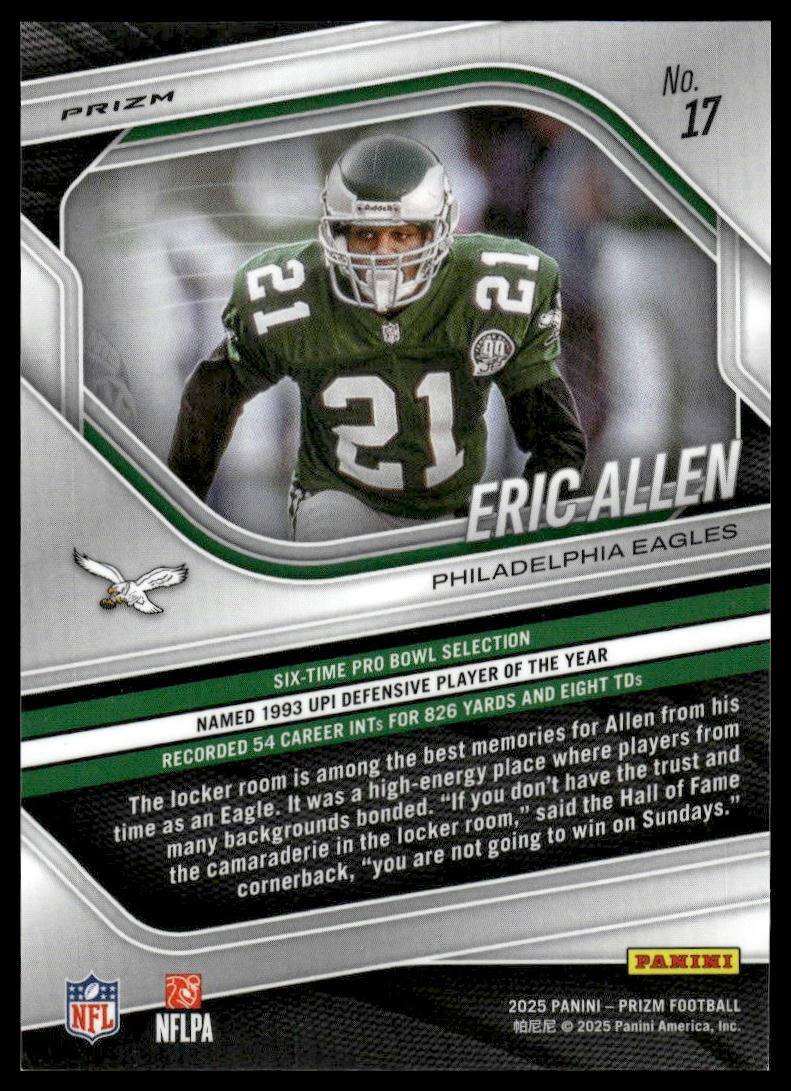 Eric Allen 2025 Panini Prizm #17 Plum Blossom