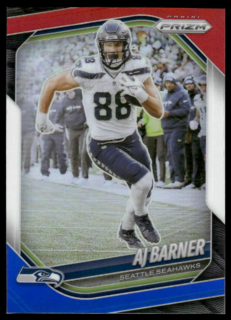 AJ Barner 2025 Panini Prizm #297 Silver