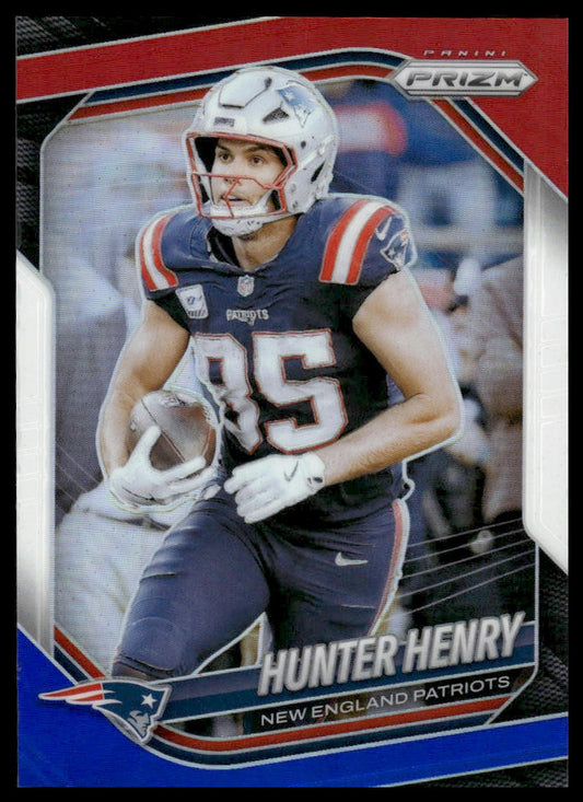 Hunter Henry 2025 Panini Prizm #33 Red White and Blue