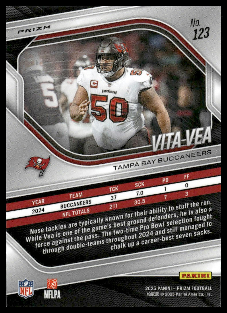Vita Vea 2025 Panini Prizm #123 Silver