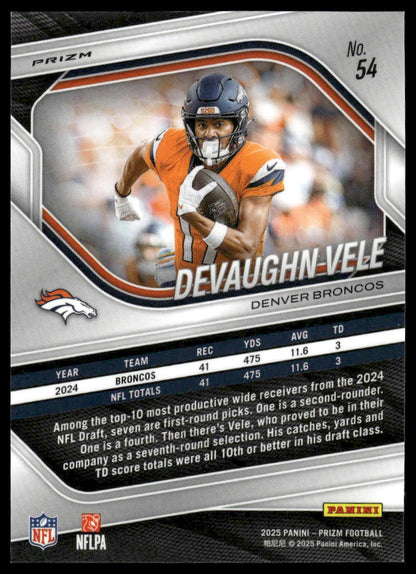 Devaughn Vele 2025 Panini Prizm #54 Purple