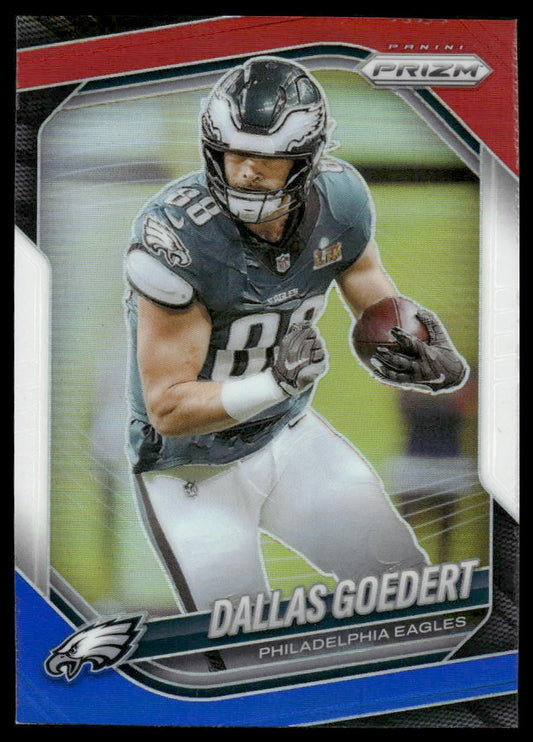 Dallas Goedert 2025 Panini Prizm #234 Red White and Blue
