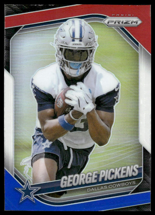 George Pickens 2025 Panini Prizm #71 Red White and Blue