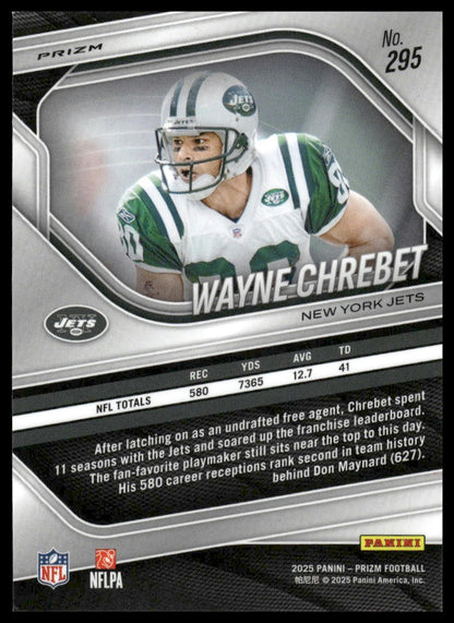 Wayne Chrebet 2025 Panini Prizm #295 Silver