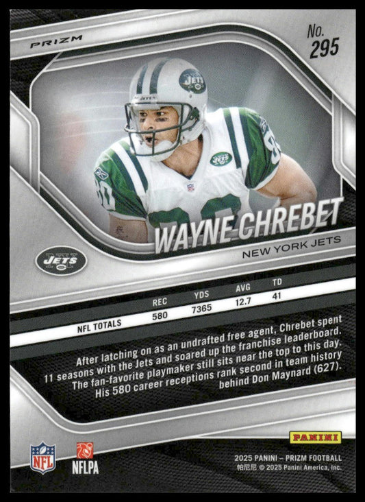 Wayne Chrebet 2025 Panini Prizm #295 Silver
