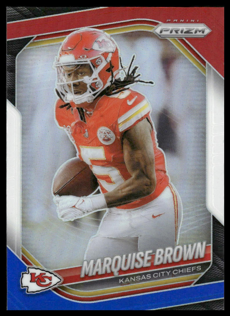 Marquise Brown 2025 Panini Prizm #287 Red White and Blue