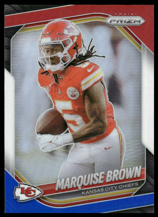 Marquise Brown 2025 Panini Prizm #287 Red White and Blue