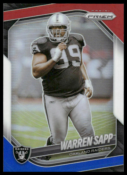 Warren Sapp 2025 Panini Prizm #212 Red White and Blue
