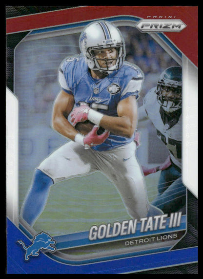 Golden Tate III 2025 Panini Prizm #139 Red White and Blue