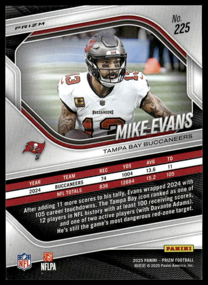 Mike Evans 2025 Panini Prizm #225 Silver