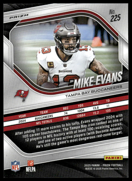 Mike Evans 2025 Panini Prizm #225 Silver
