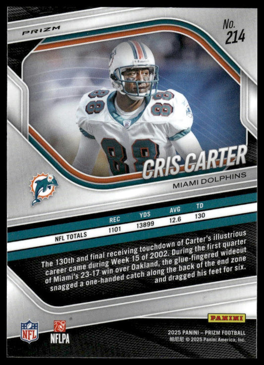 Cris Carter 2025 Panini Prizm #214 Silver