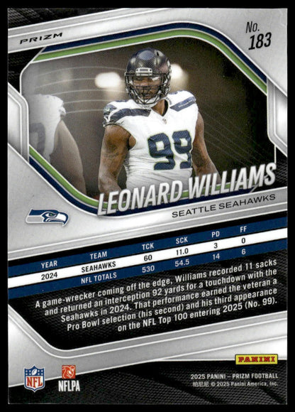 Leonard Williams 2025 Panini Prizm #183 Silver