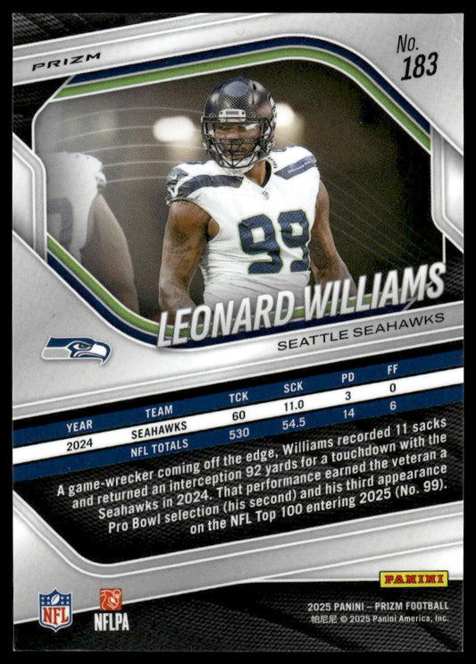 Leonard Williams 2025 Panini Prizm #183 Silver