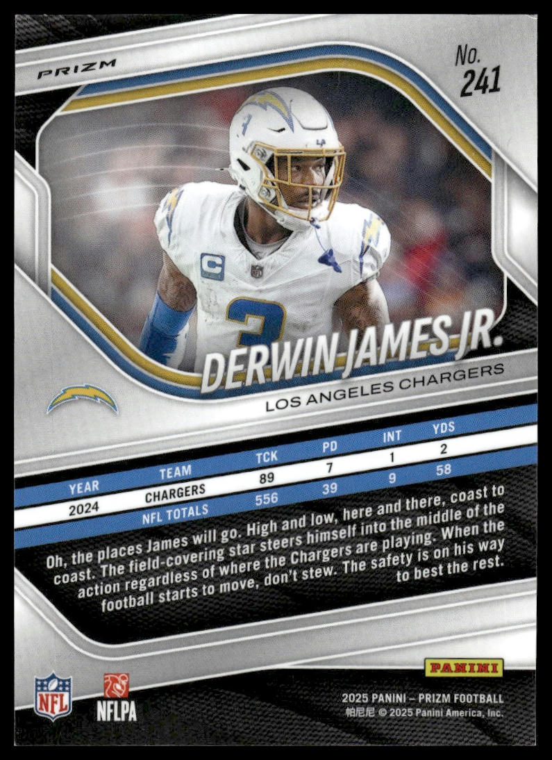 Derwin James Jr. 2025 Panini Prizm #241 Silver