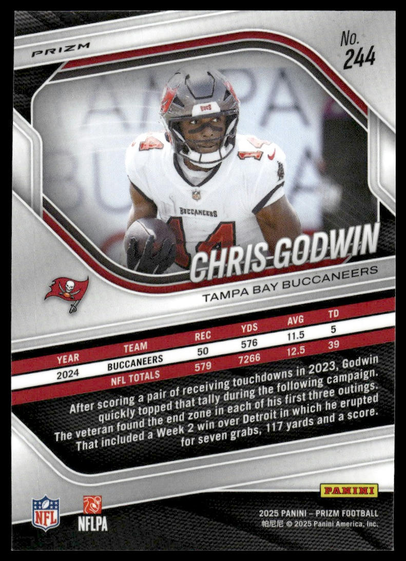 Chris Godwin 2025 Panini Prizm #244 Blue Wave