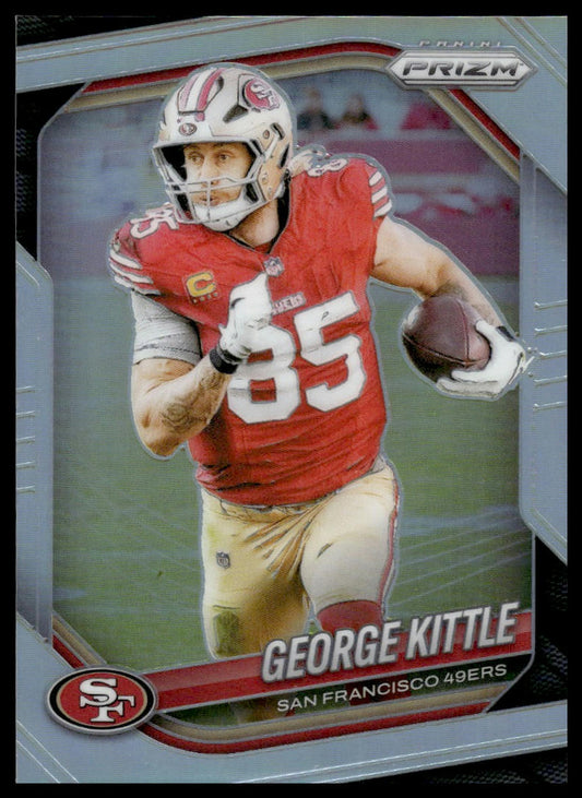 George Kittle 2025 Panini Prizm #94 Red White and Blue