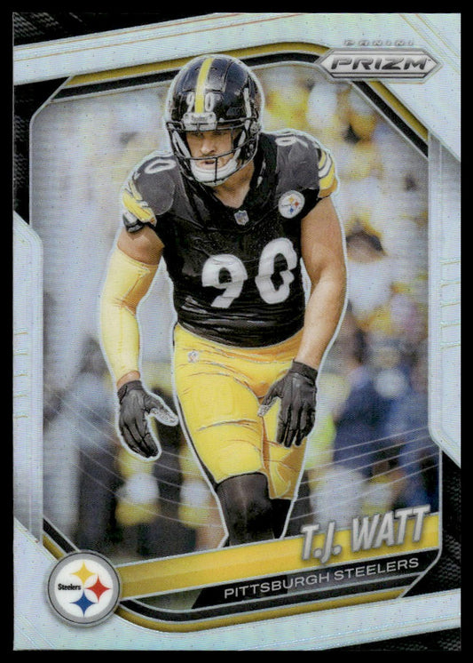 T.J. Watt 2025 Panini Prizm #263 Red White and Blue