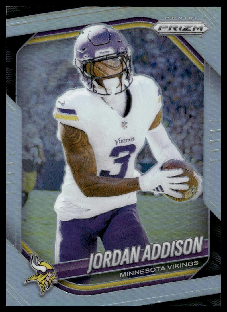 Jordan Addison 2025 Panini Prizm #19 Pink Wave