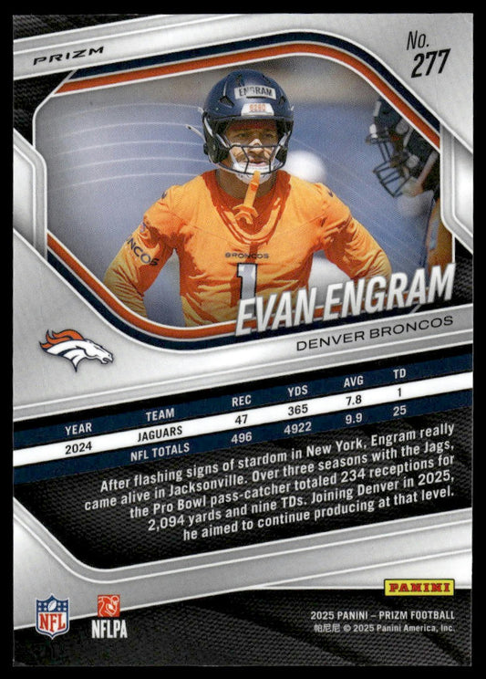 Evan Engram 2025 Panini Prizm #277 Purple Pulsar